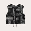 Gilet sans manches matelassé noir femme
