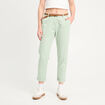 Pantalon chino 7/8ème vert pastel femme