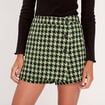 Jupe-short droite noir femme