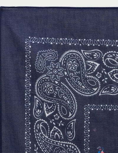 Foulard bleu marine femme