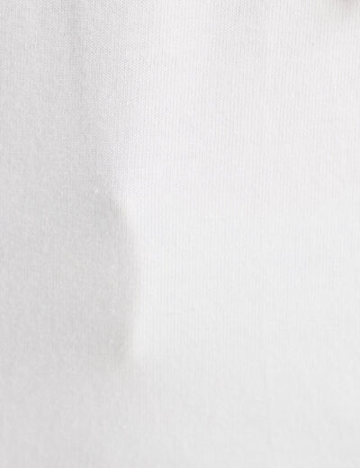 T-shirt poche crochet blanc femme