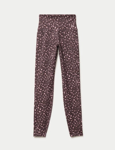 Leggings taille haute violet femme