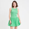 Robe boule 2 en 1 vert femme