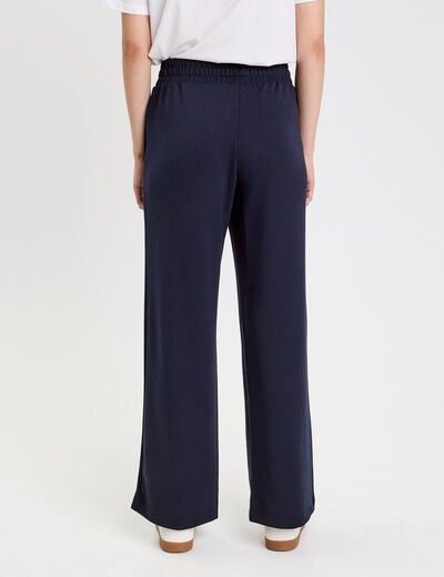 Jegging fluide taille standard bleu marine femme
