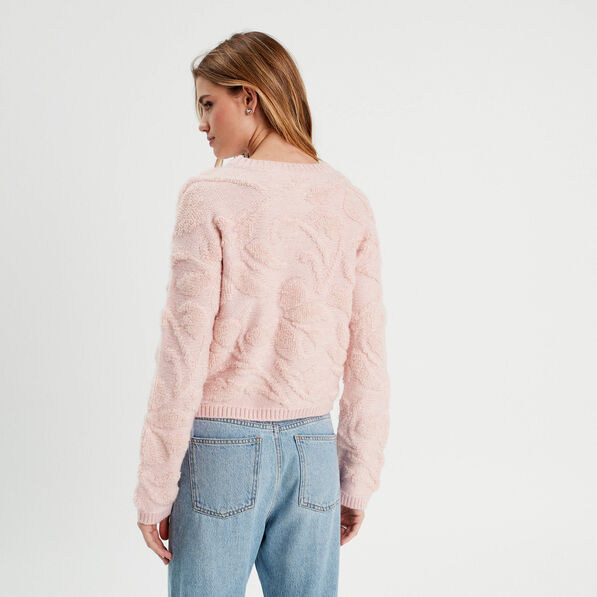 pull manches longues rose clair femme Pull manches longues rose clair femme