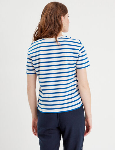 T-shirt manches courtes blanc femme