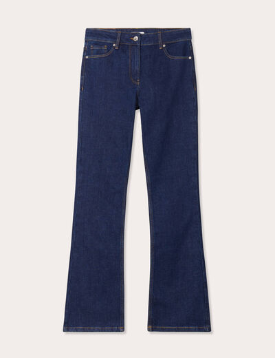 Jeans bootcut denim brut femme