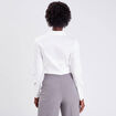 Chemise manches longues ecru femme