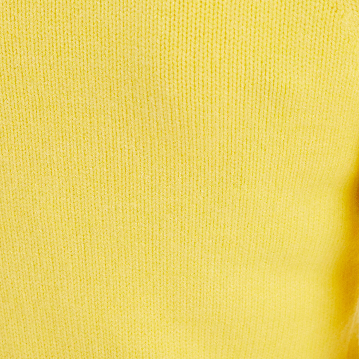 Pull manches longues jaune pastel femme