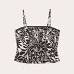 Bustier bretelles fines ecru femme