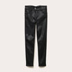 Pantalon enduit slim push-up denim noir enduit femme