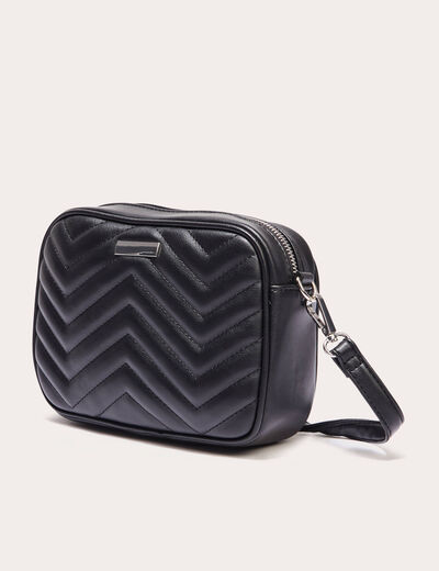 Sac matelassé irisé noir femme