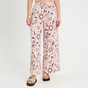 pantalon large rose femme Pantalon large rose femme