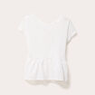 T-shirt manches courtes blanc femme