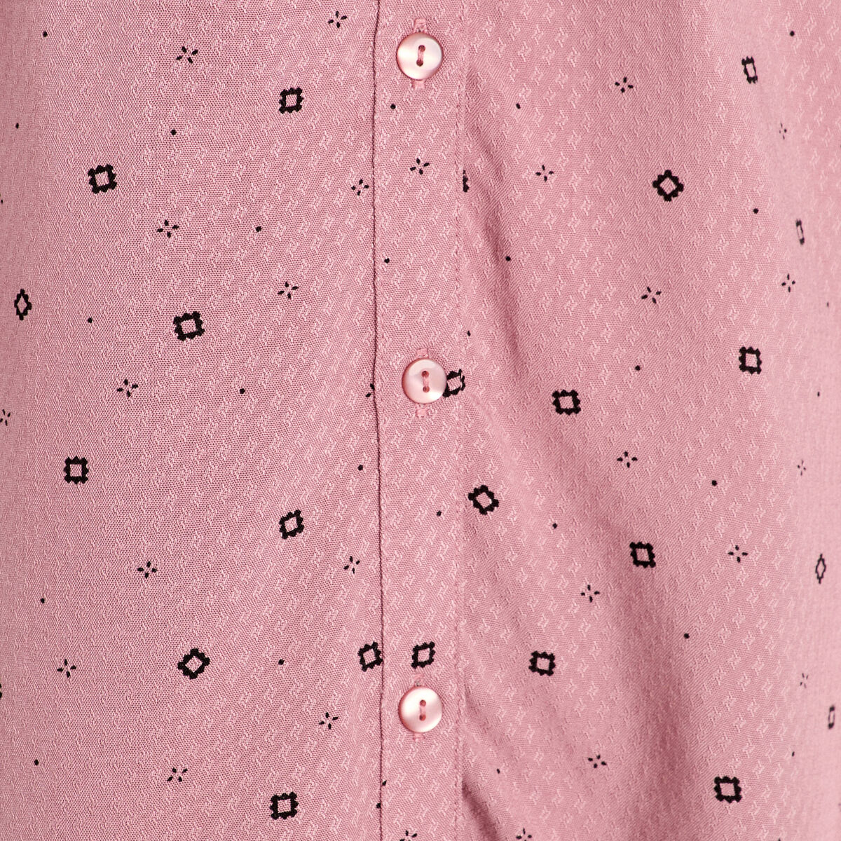 Chemise manches longues rose femme