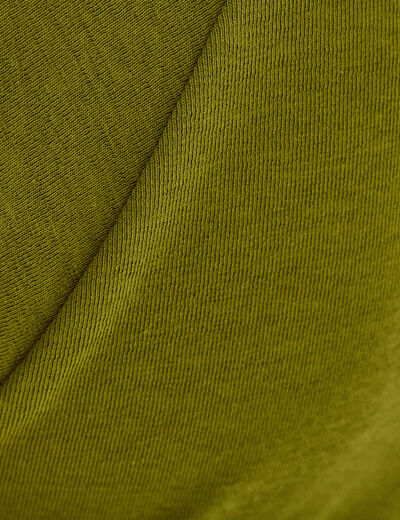 T-shirt manches courtes vert foncé femme