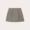 Jupe-short droite blanc femme