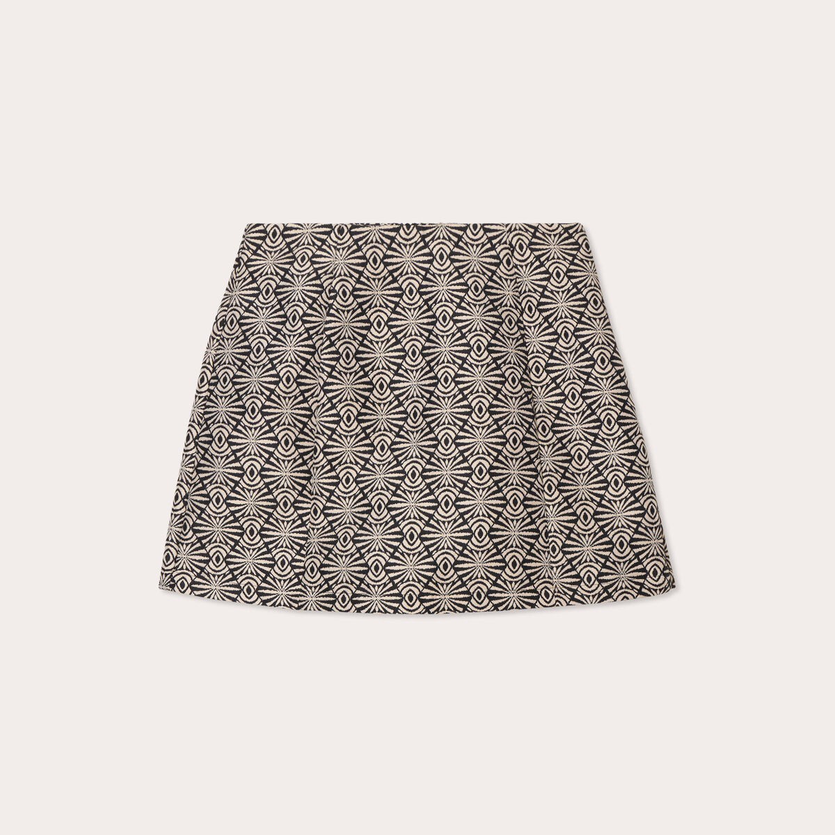 Jupe-short droite blanc femme