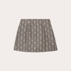 Jupe-short droite blanc femme