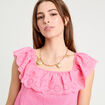 Top sans manches rose femme