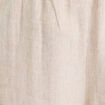 Pantalon large ceinturé contenant du lin beige femme