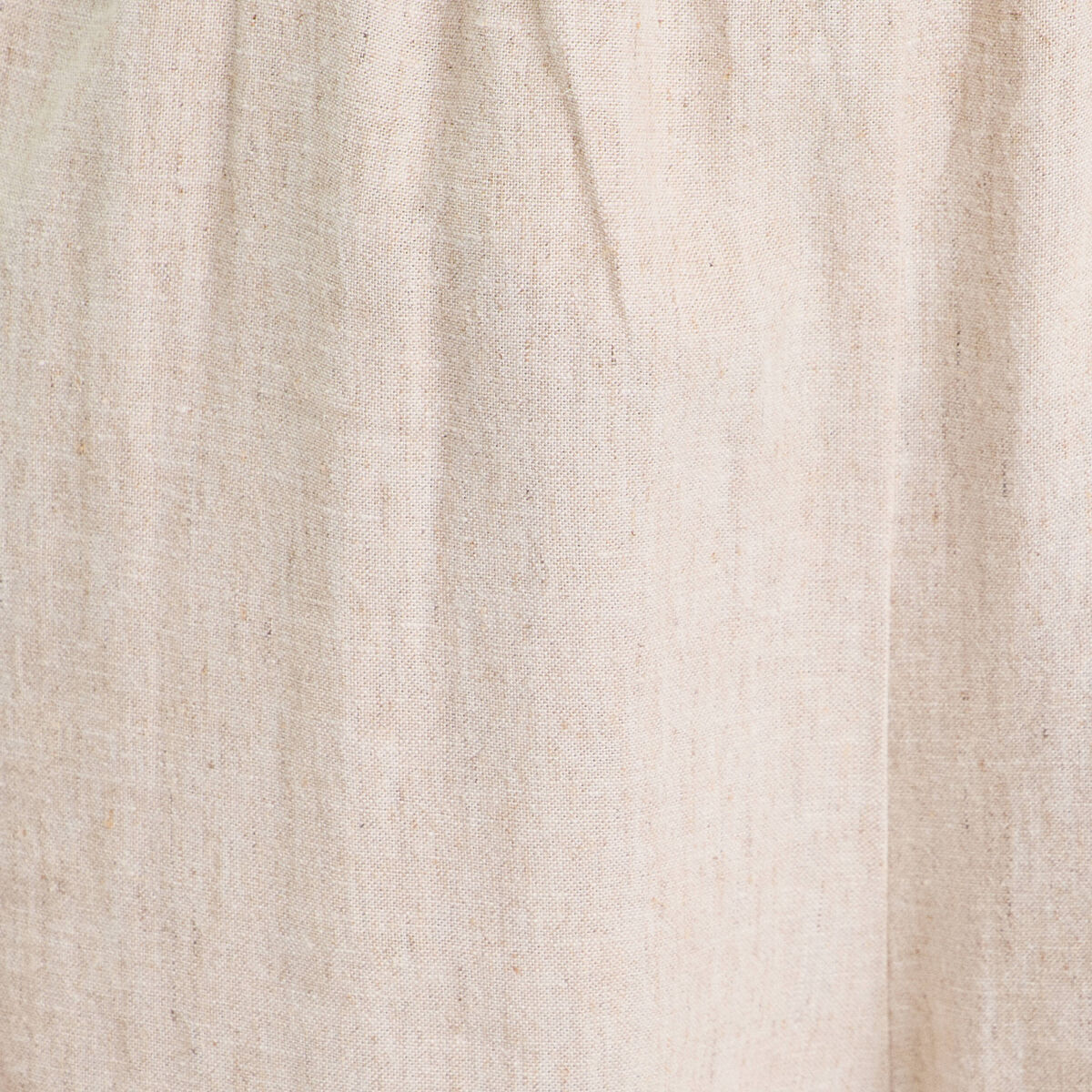 Pantalon large ceintur&eacute; contenant du lin beige femme