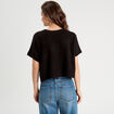 Pull dos devant détail noeud noir femme