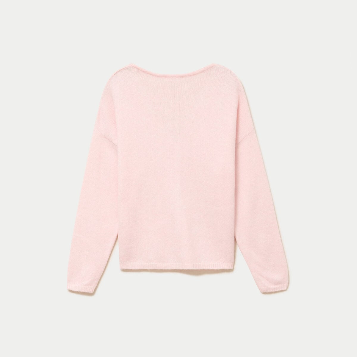 Gilet boutonn&eacute; avec col en V rose clair femme