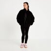 Leggings taille haute sans couture noir femme