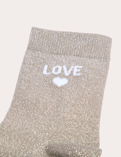 Chaussettes vert kaki femme