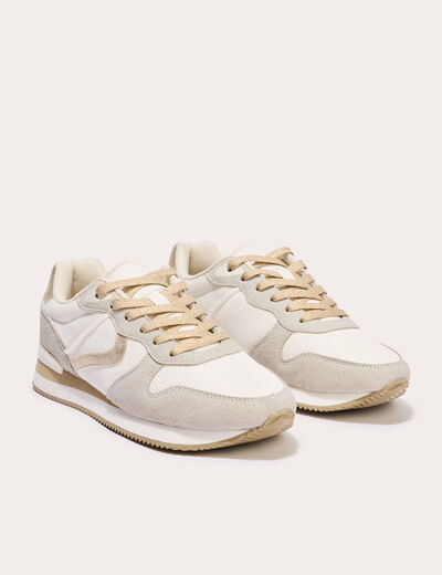 Sneakers plates couleur or femme