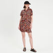 Chemise manches courtes noir femme