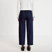 Jeans chino avec ceinture denim brut femme