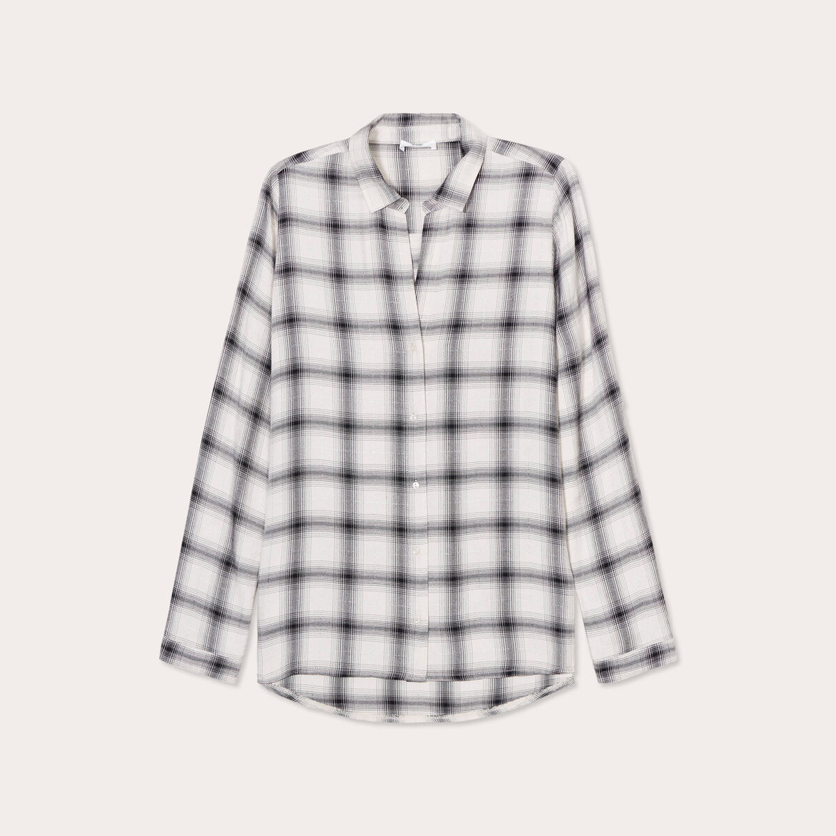 Chemise manches longues ecru femme