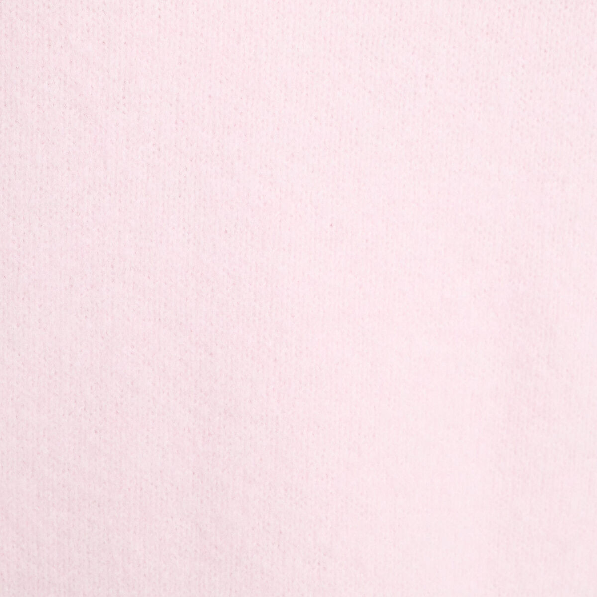 Pull col roul&eacute; manches longues rose clair femme