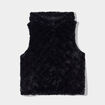 Veste droite à capuche noir femme