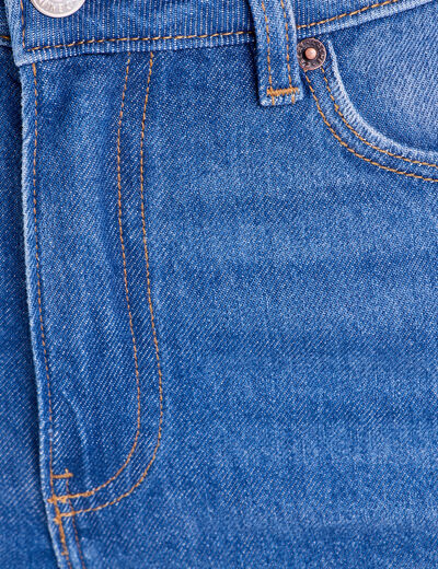 Jeans slim taille haute denim stone femme