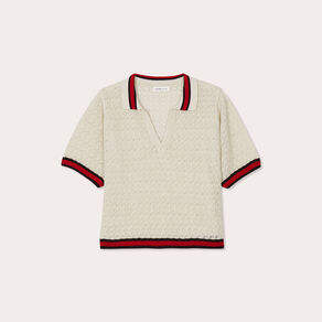 polo manches courtes ecru femme Polo manches courtes ecru femme
