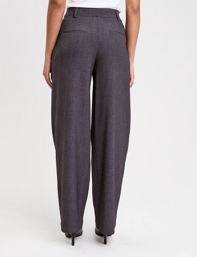 Pantalon gris foncé femme