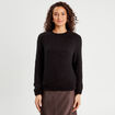 Pull manches longues noir femme