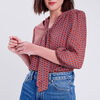 Blouse manches 34 marron femme