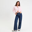 Gilet manches longues noué rose clair femme