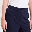 Pantalon large bleu marine femme