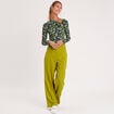 Blouse manches longues anneau vert femme