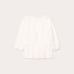 Blouse manches 3/4 ecru femme