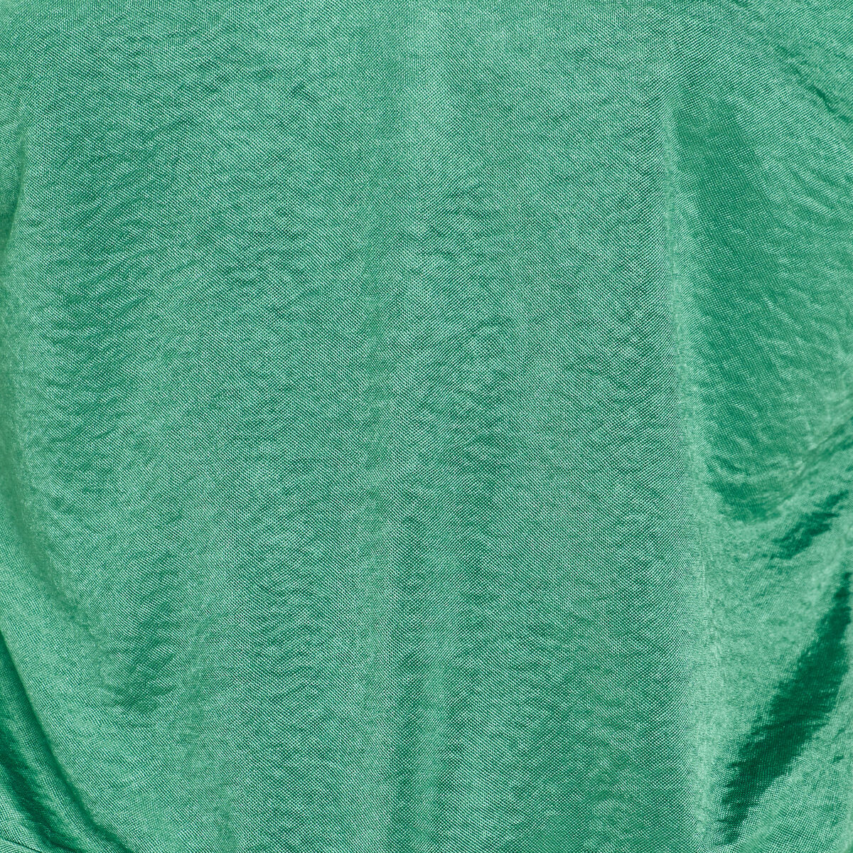 T-shirt manches courtes satiné vert femme