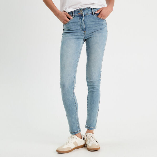 Jeans slim push up denim double stone femme