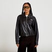 Veste effet boule manches longues noir femme