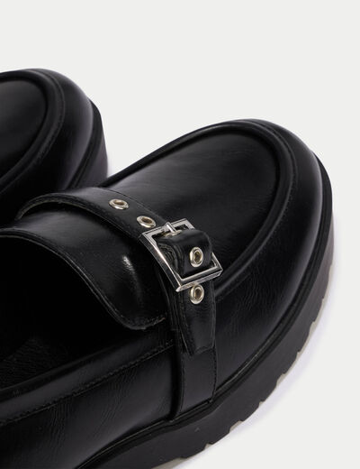 Mocassins noir femme