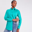 Chemise manches longues vert menthe femme